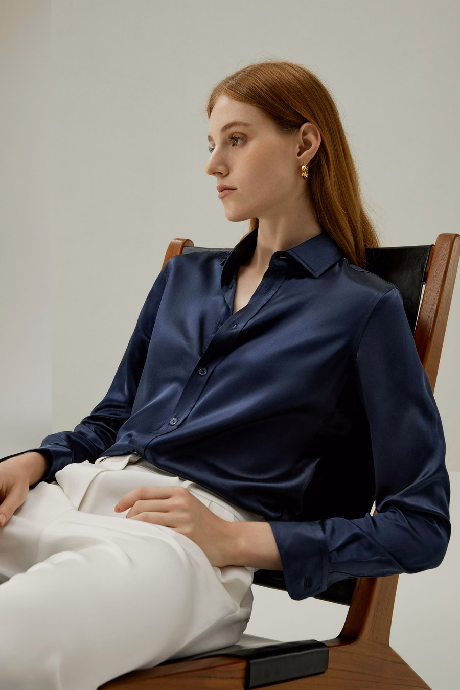 Camicia di seta su misura