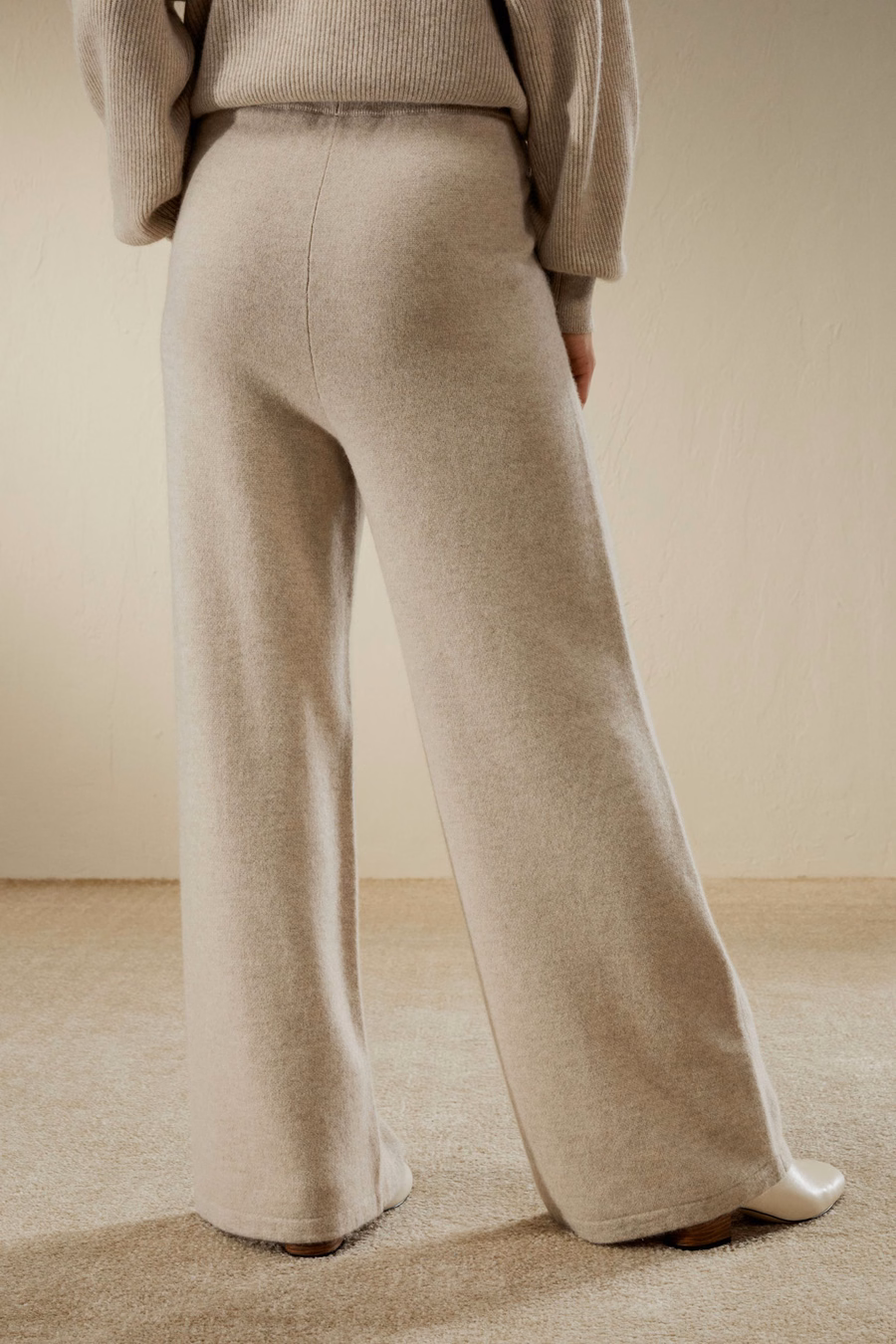 Pantaloni in Cashmere Fluido