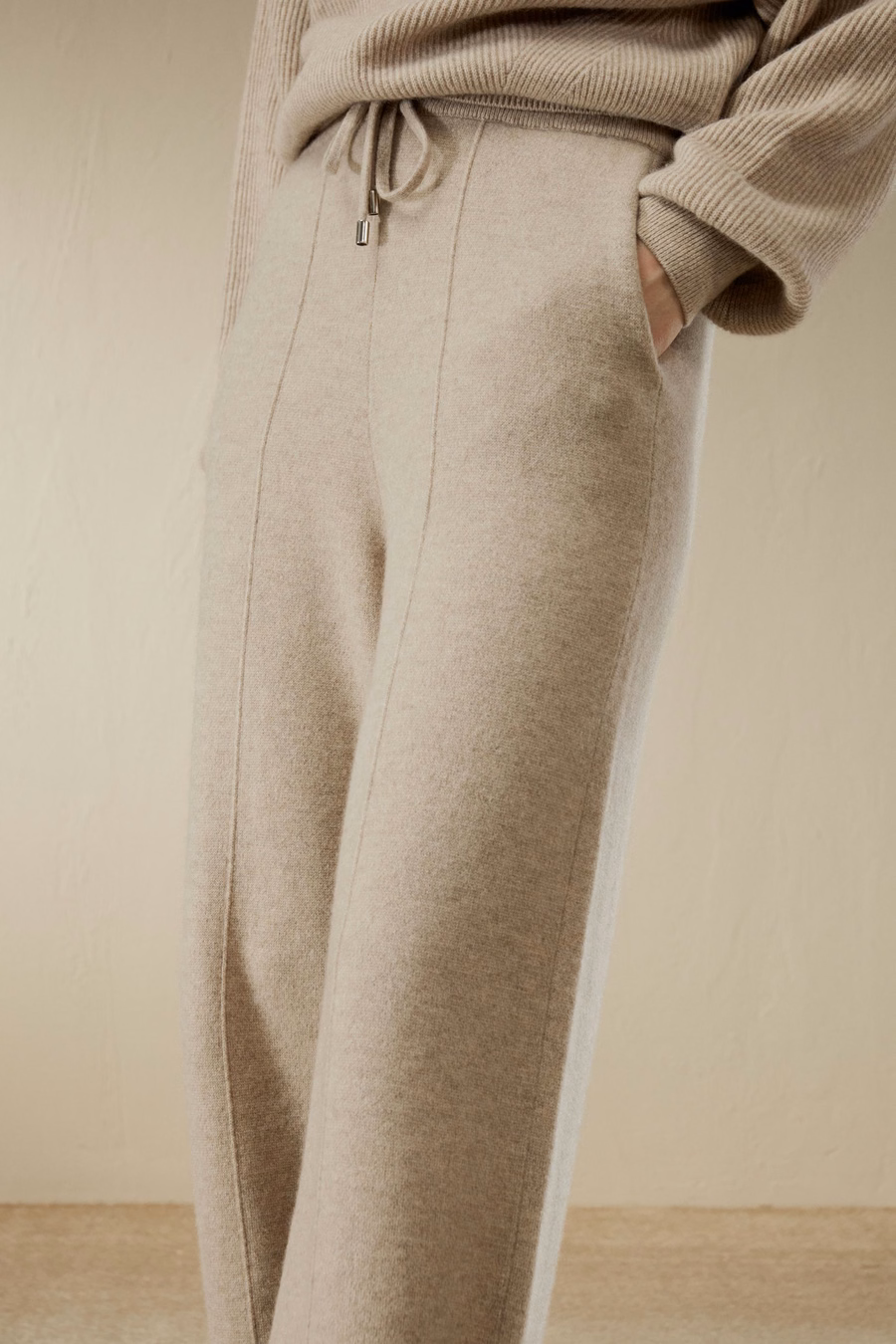 Pantaloni in Cashmere Fluido