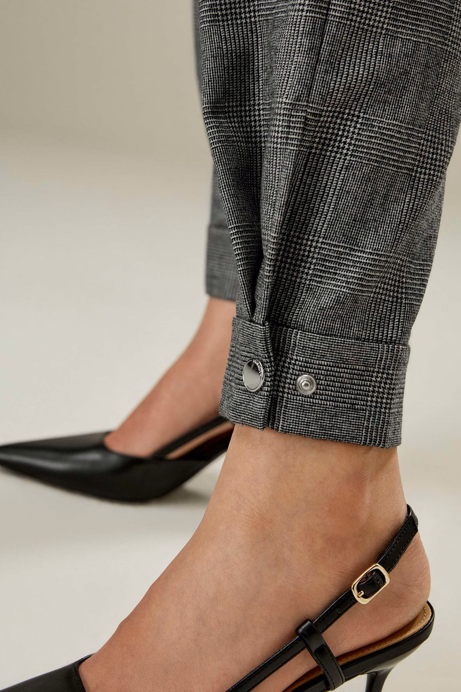 Glen Flex Pantaloni di Lana Sottile