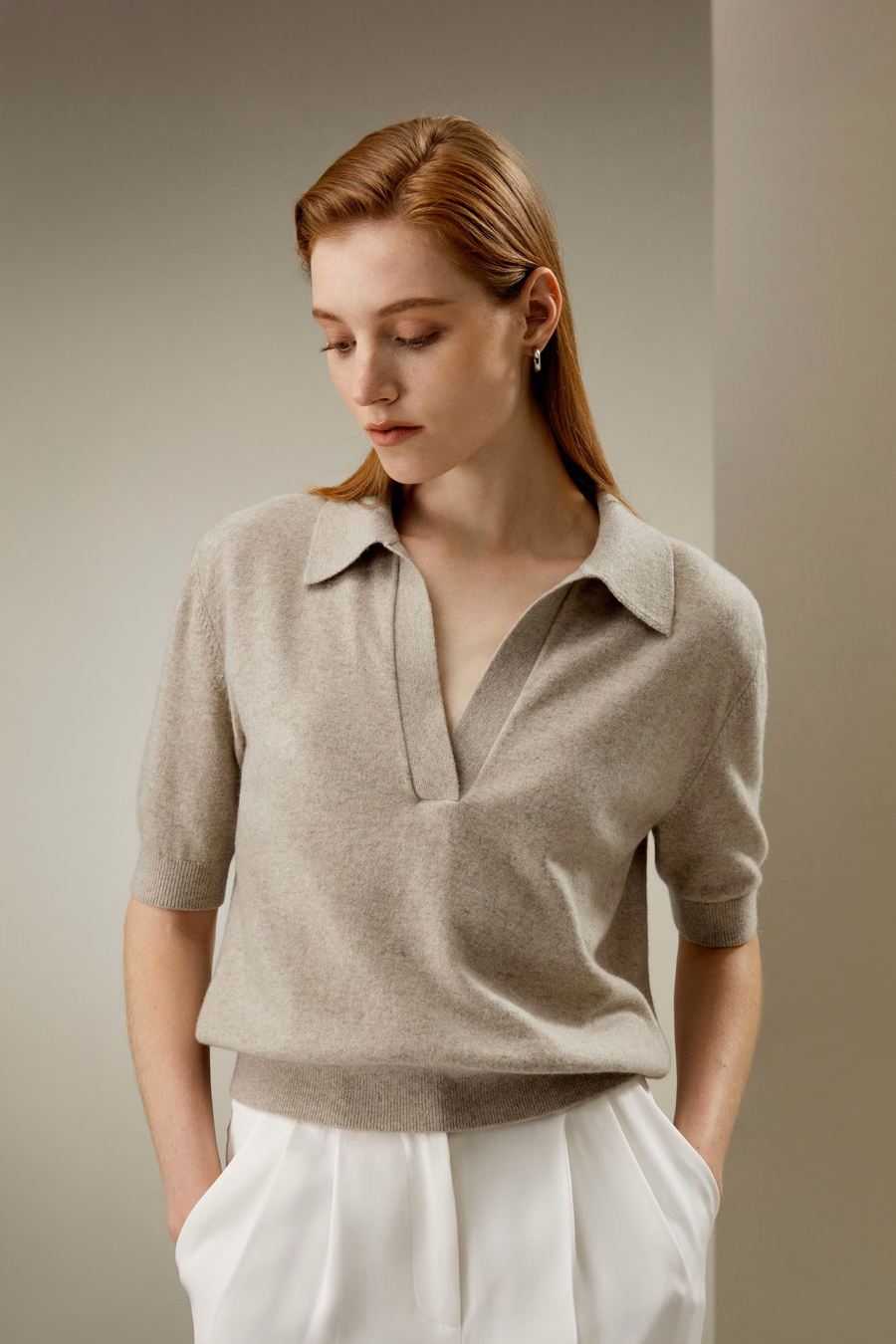 Baby Cashmere Polo Sweater