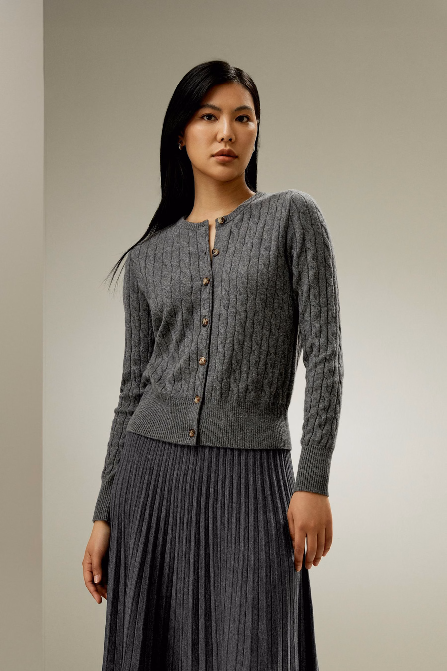 Baby Cashmere Cable-Knit Cardigan