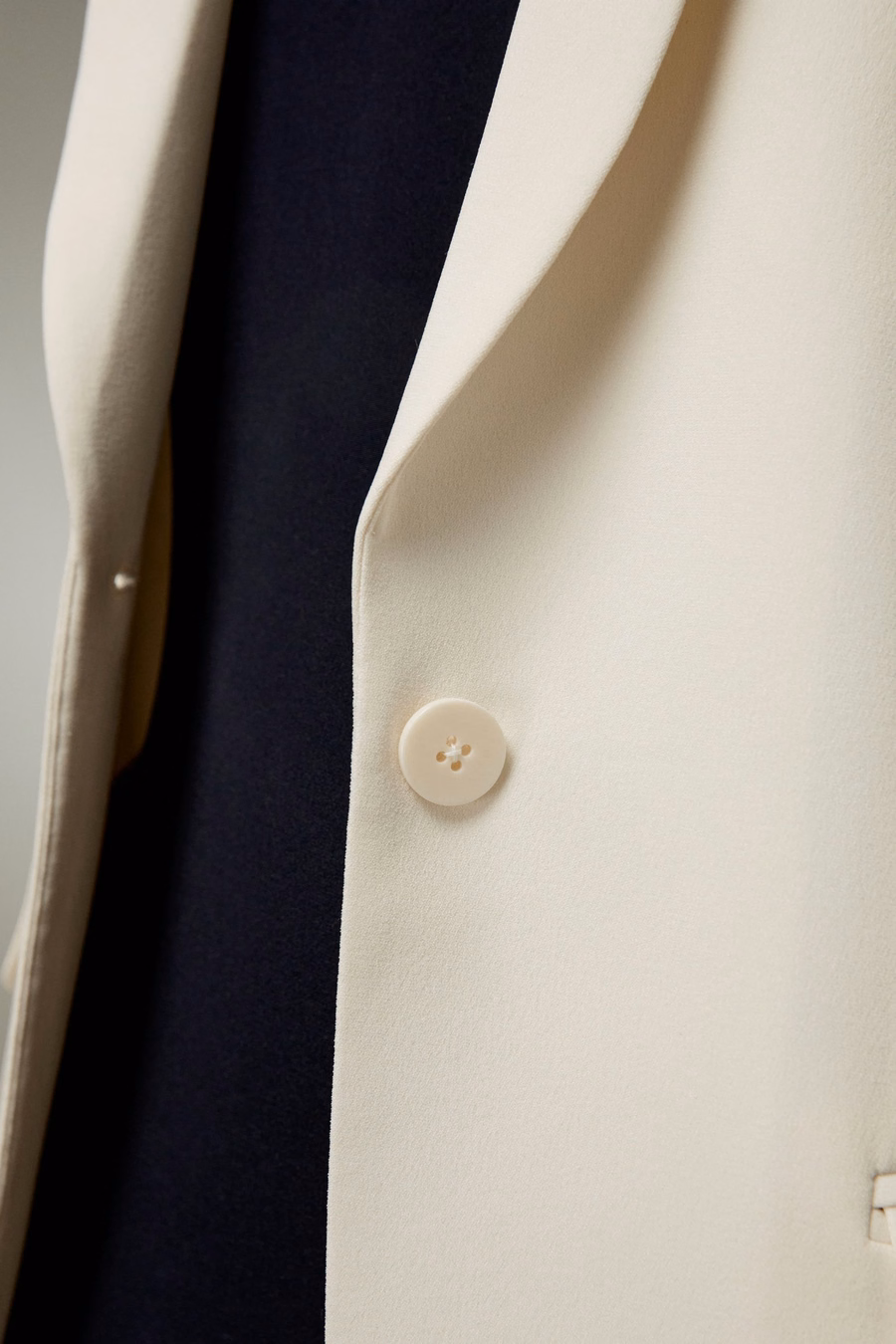 Blazer in seta liscia
