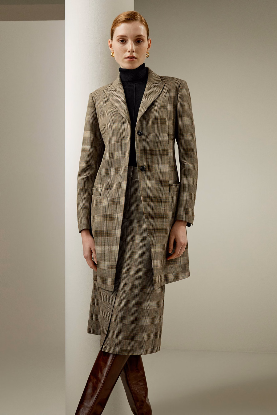 Sprezzatura Gonna a Matita Glen Check