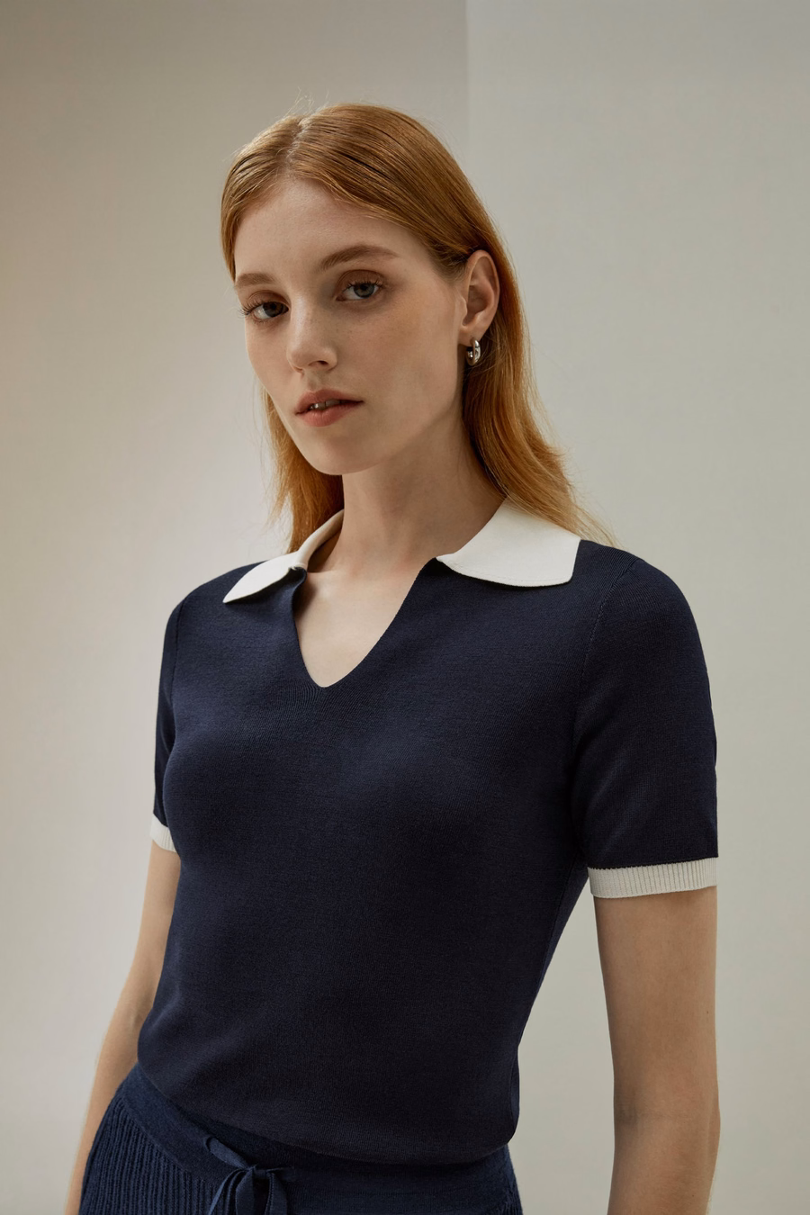 Timeless Mei Silk Knit Polo