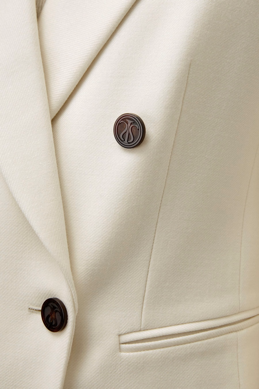 Blazer in lana doppiopetto
