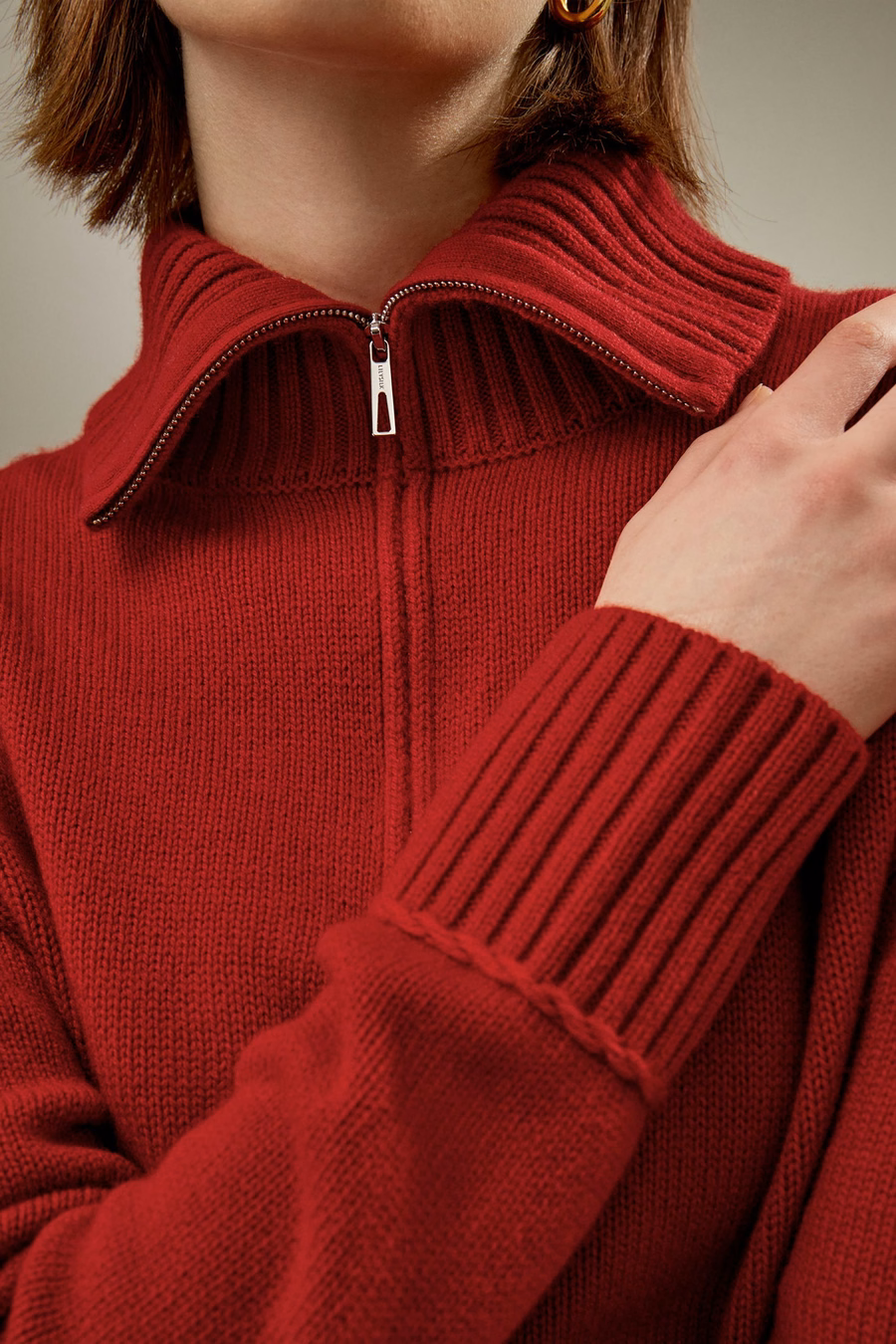 Maglione in Misto Lana-Cashmere dalla Vestibilità Relaxed