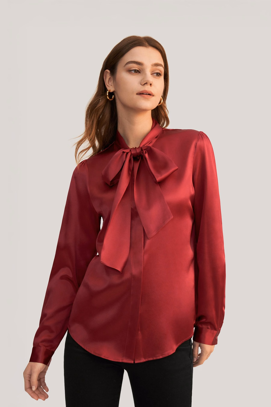 Donna Blusa in Seta con Fiocco