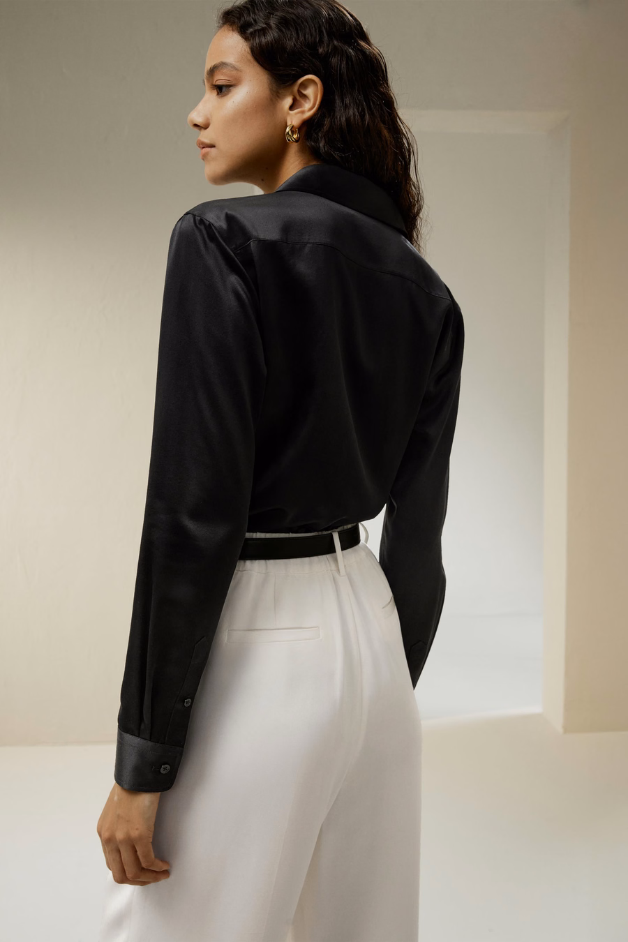 Camicia di seta su misura