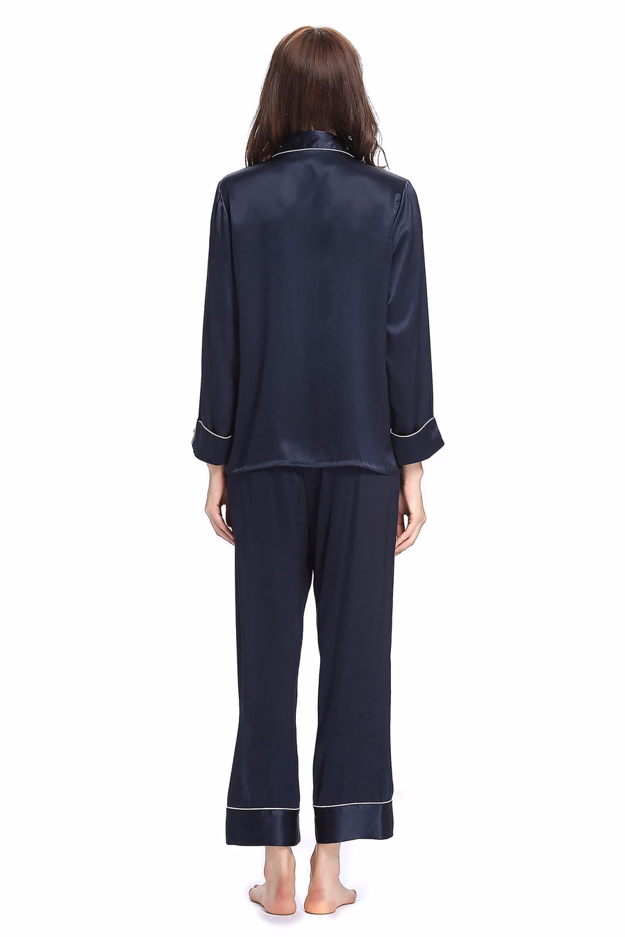Set di Pigiama in Seta per Donna Chic Trimmed
