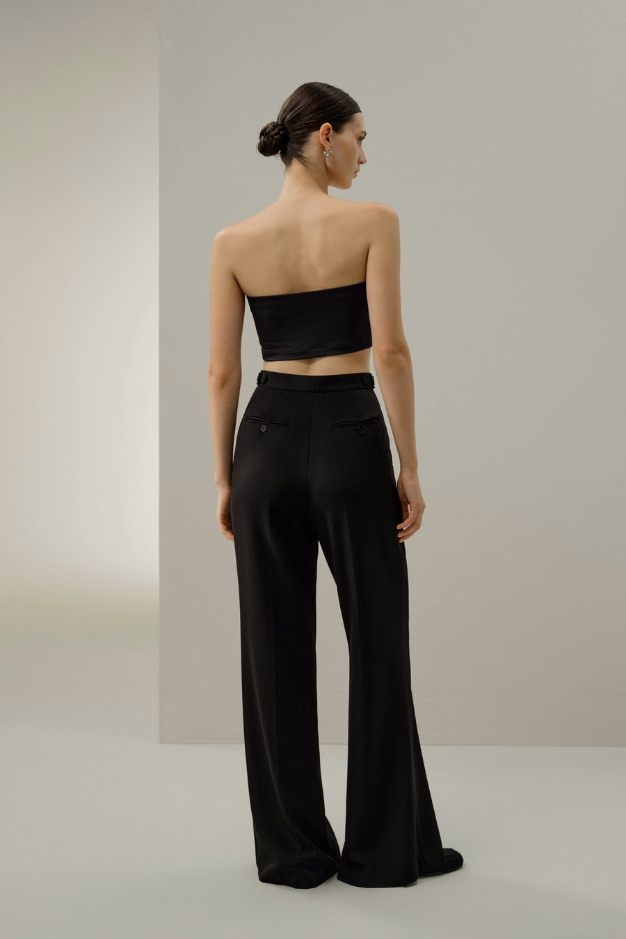 Top bandeau in jersey di seta Breeze