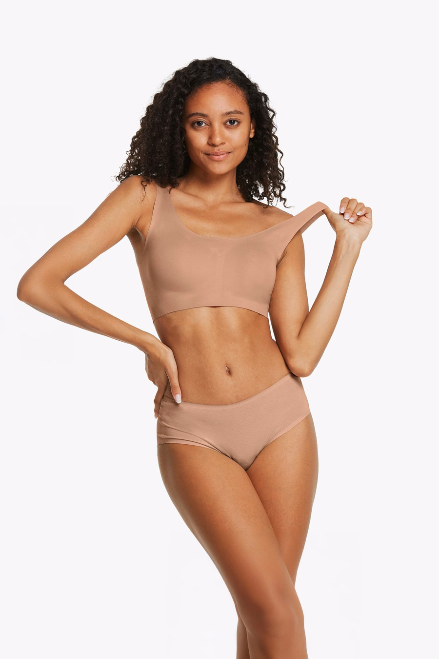 4PCS Reggiseno senza Fili Classico Taglia Unica