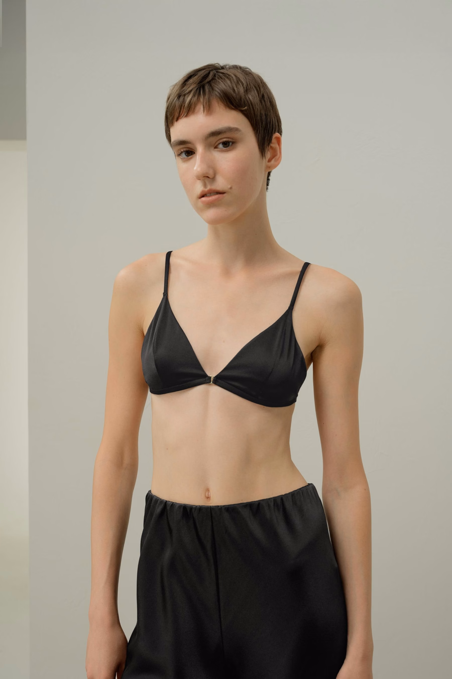 Reggiseno triangolo in seta elasticizzata