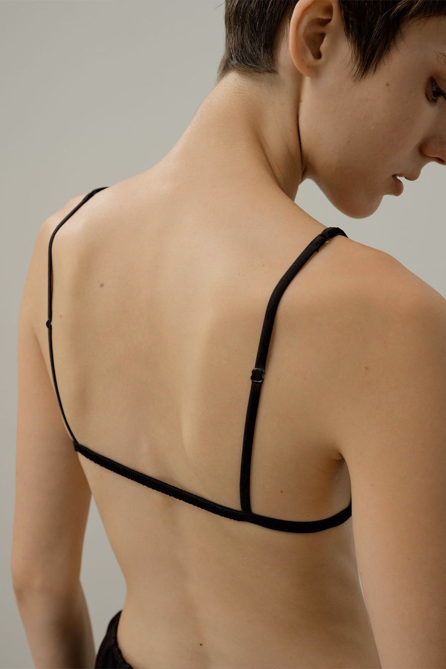Reggiseno triangolo in seta elasticizzata