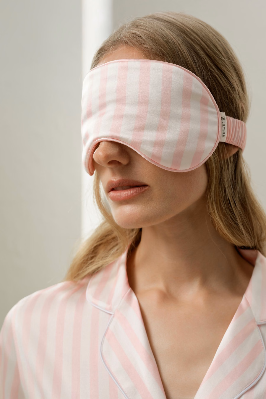 Set Corto Confortevole a Strisce Rosa di San Valentino