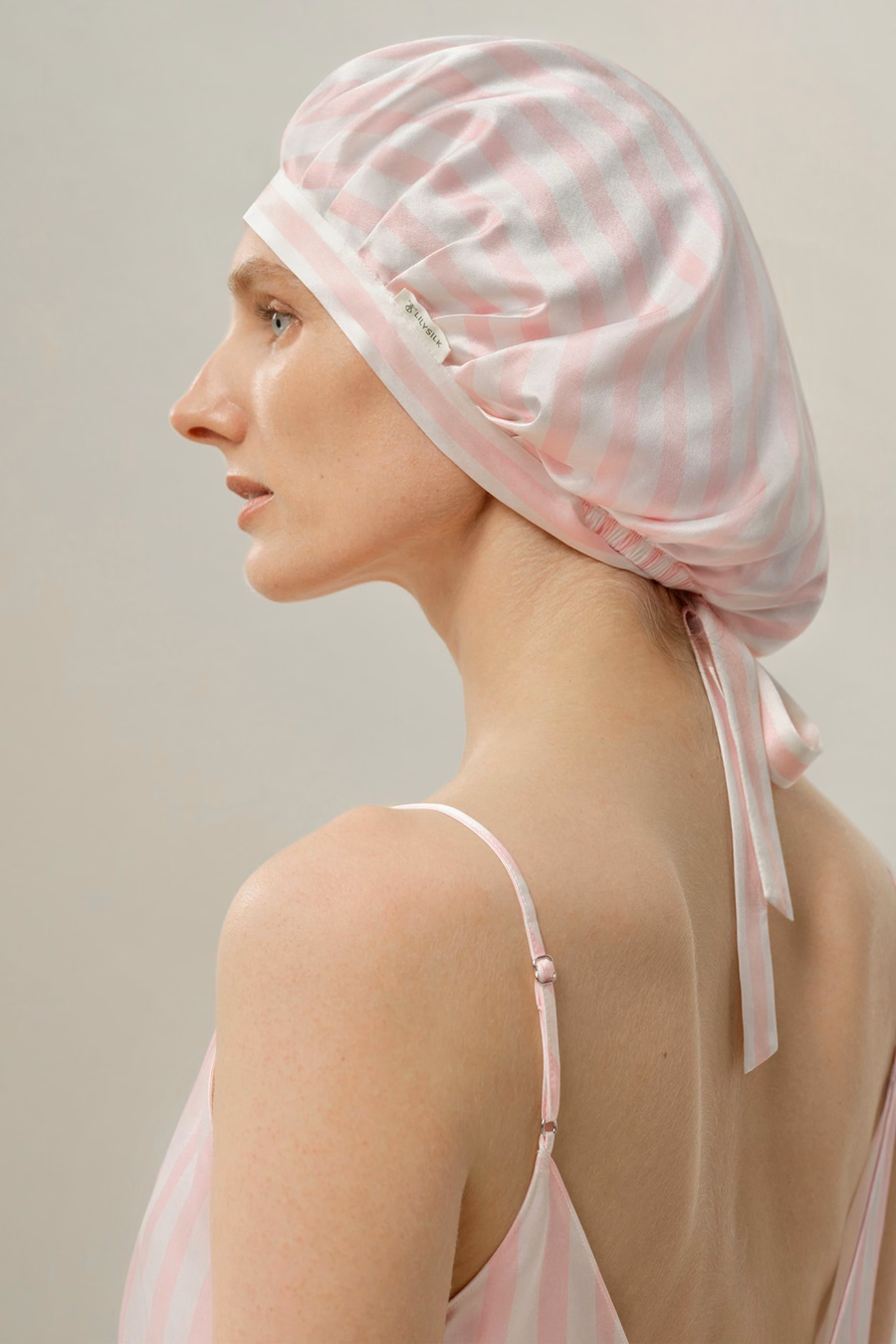 Set Corto Confortevole a Strisce Rosa di San Valentino