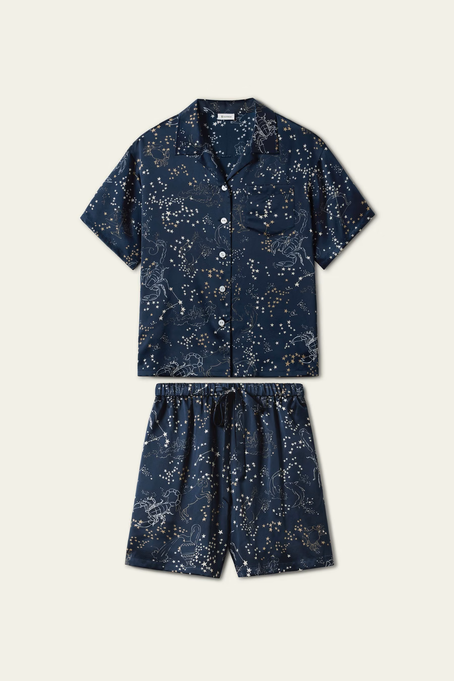 Scorpio Zodiac Short Sleeve Pajama Set