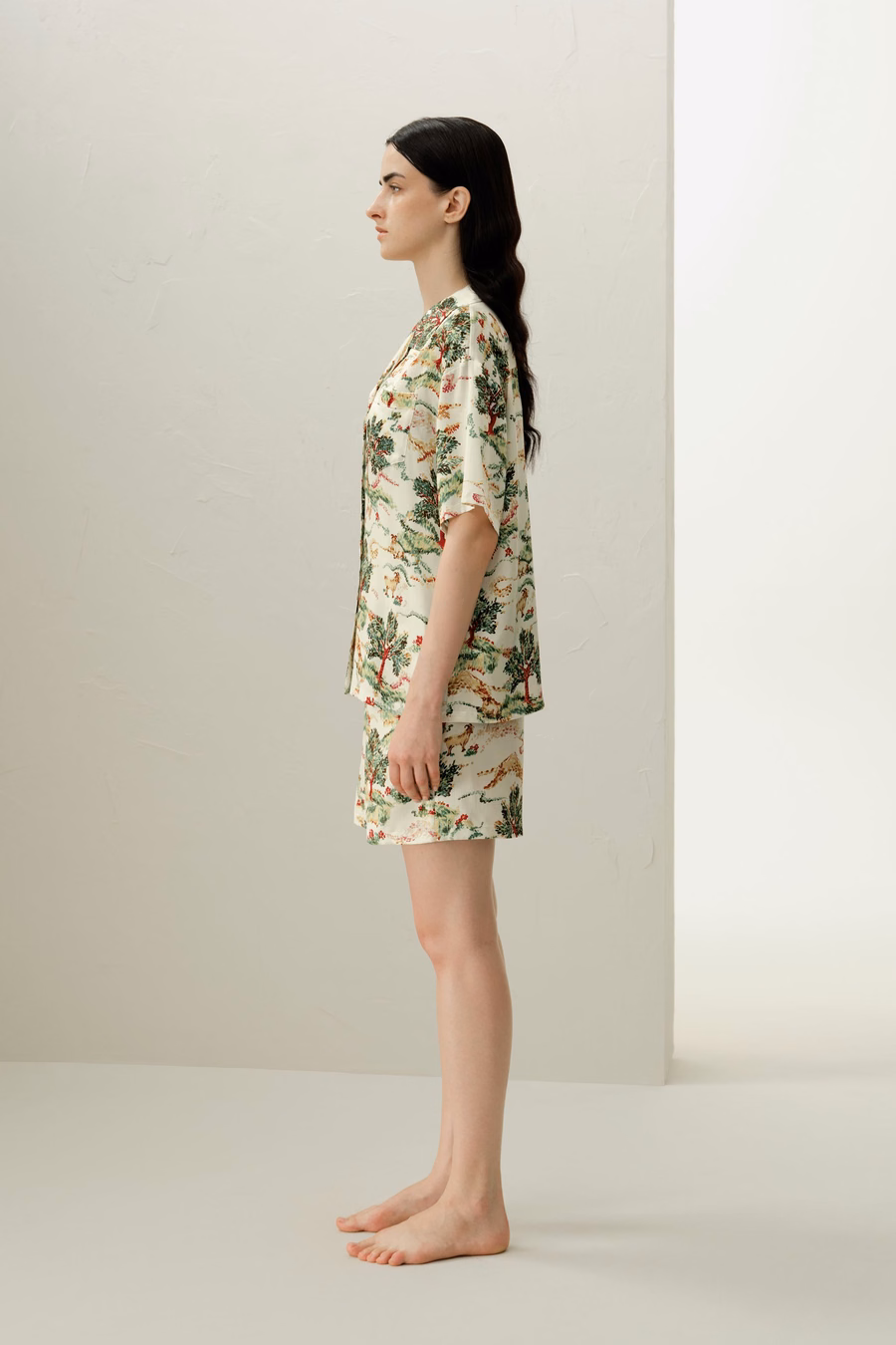 Aries Zodiac Silk Pajama Short Set