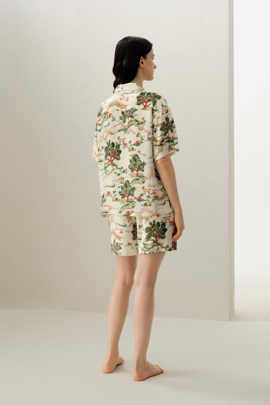 Aries Zodiac Silk Pajama Short Set