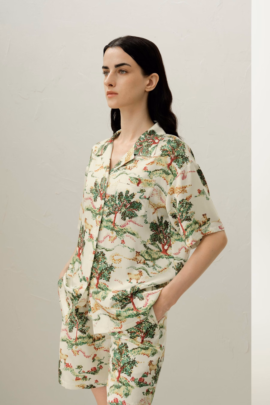 Aries Zodiac Silk Pajama Short Set