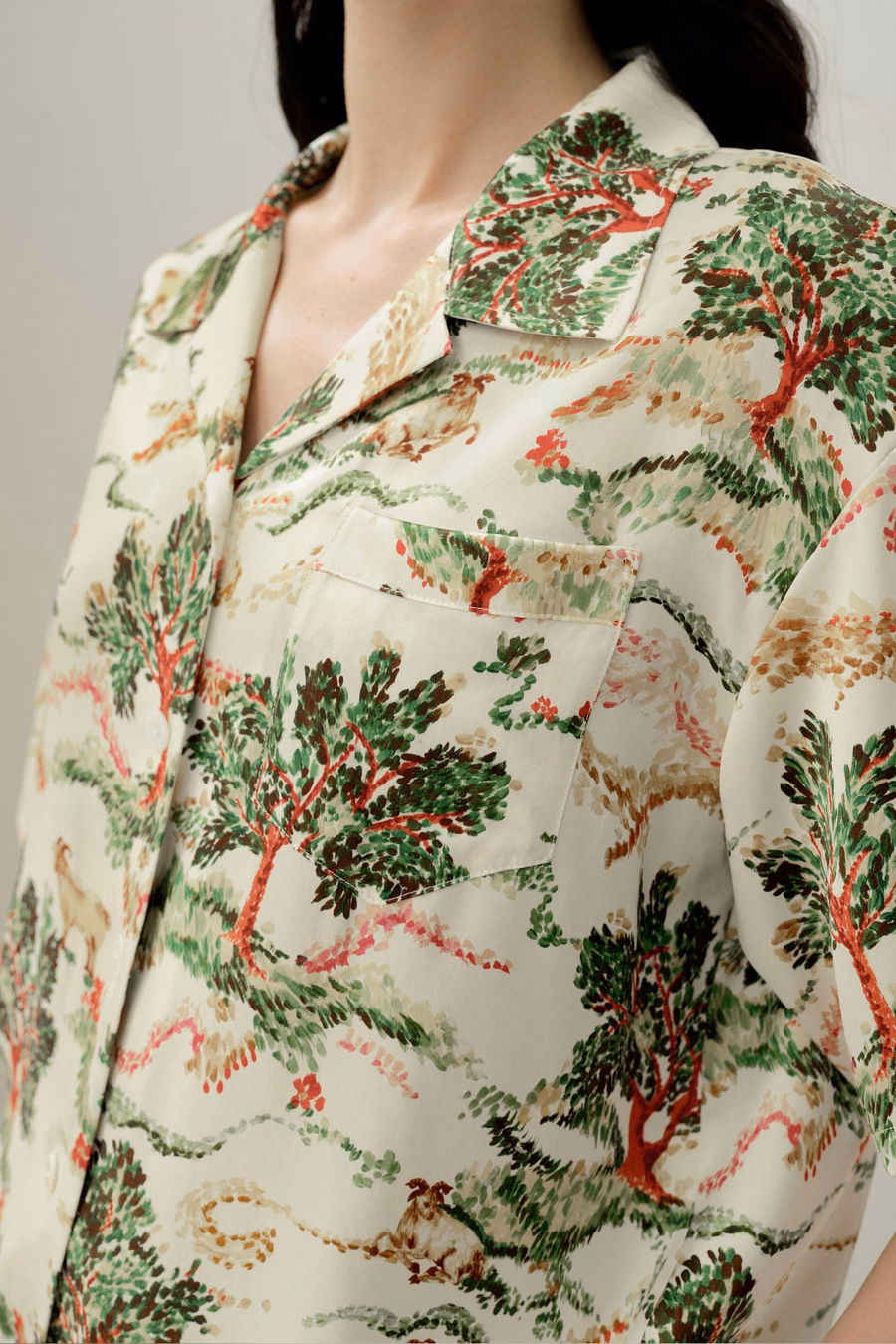 Aries Zodiac Silk Pajama Short Set