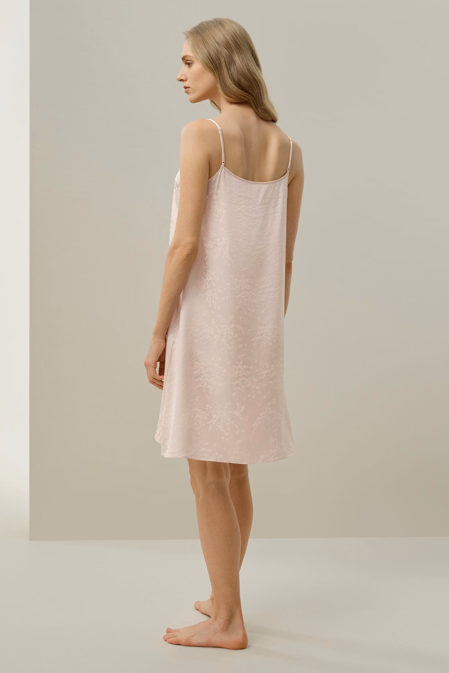 YING Camicia da Notte Jacquard