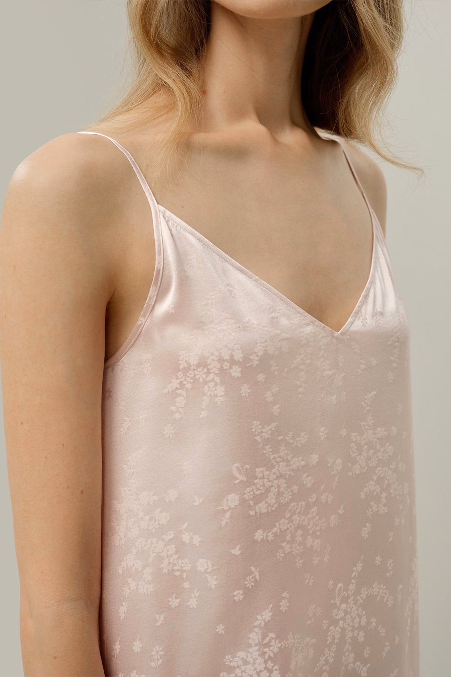 YING Camicia da Notte Jacquard