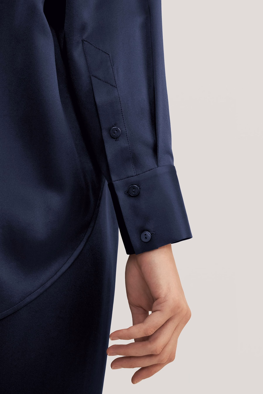 Pigiama in seta oversize Viola per donne