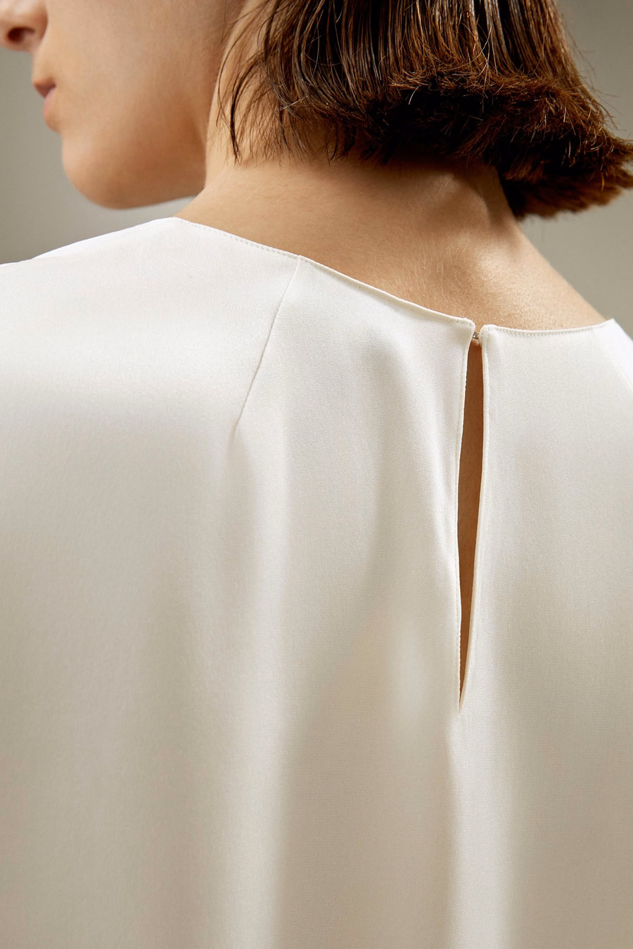 Basic T-shirt in seta
