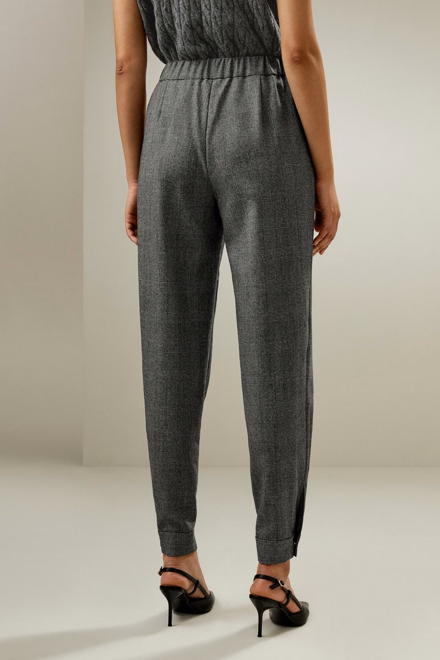 Glen Flex Pantaloni di Lana Sottile