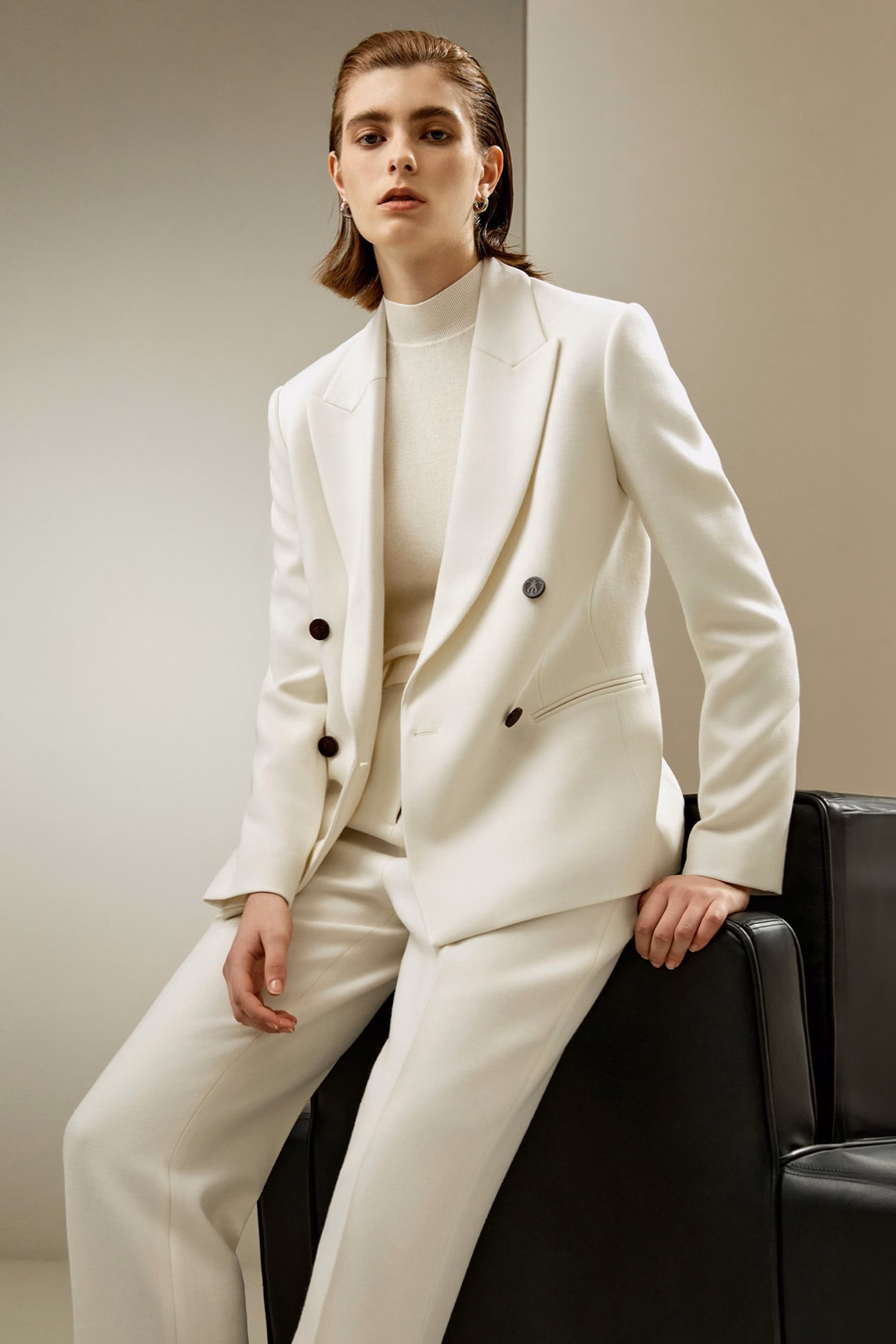 Blazer in lana doppiopetto