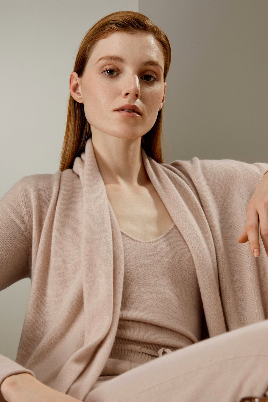 Cardigan avvolgente in cashmere