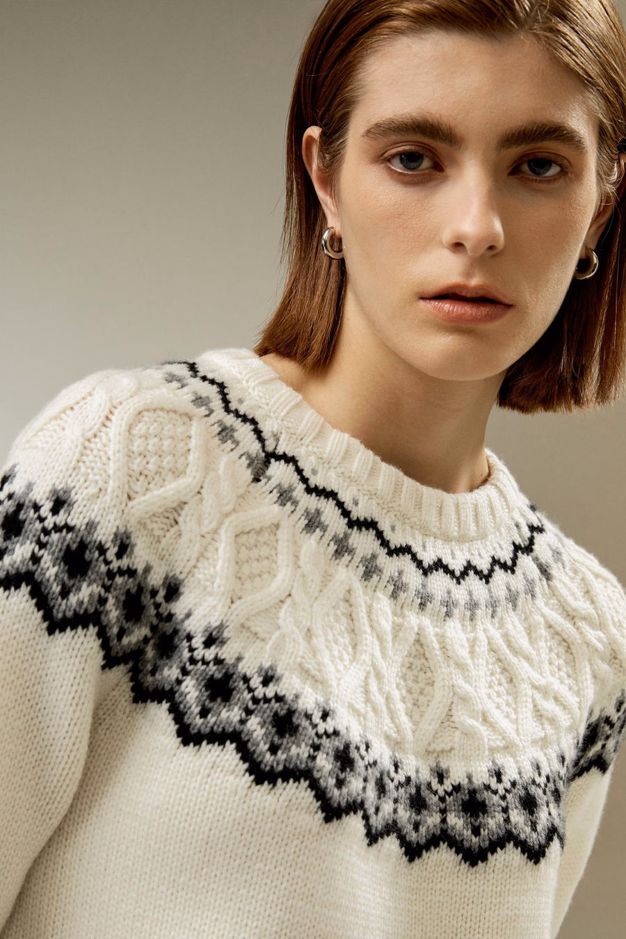 Fair Isle Crewneck Sweater