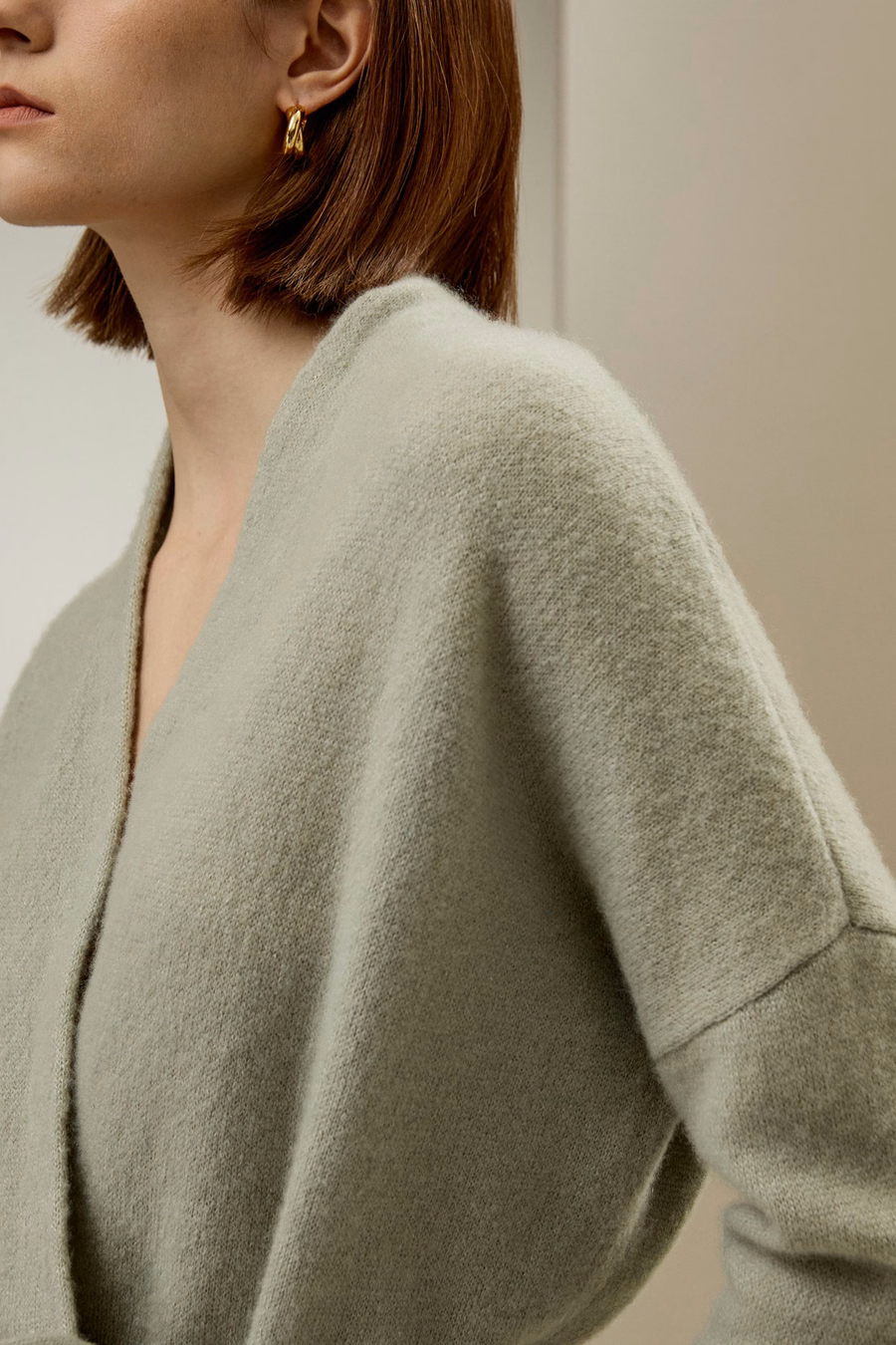 Lounge Wrap Knit Cardigan