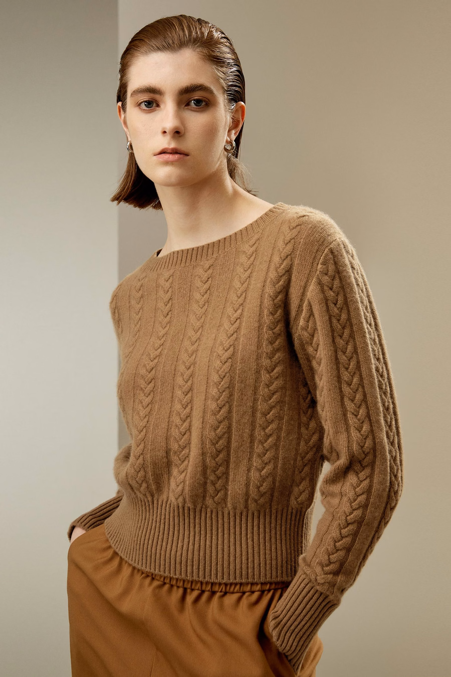 Pure Cashmere Drop Shoulder Sweater