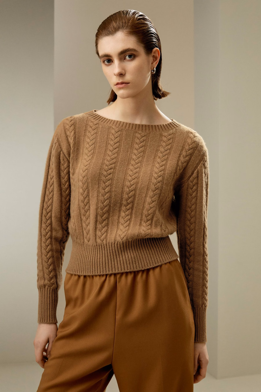 Pure Cashmere Drop Shoulder Sweater