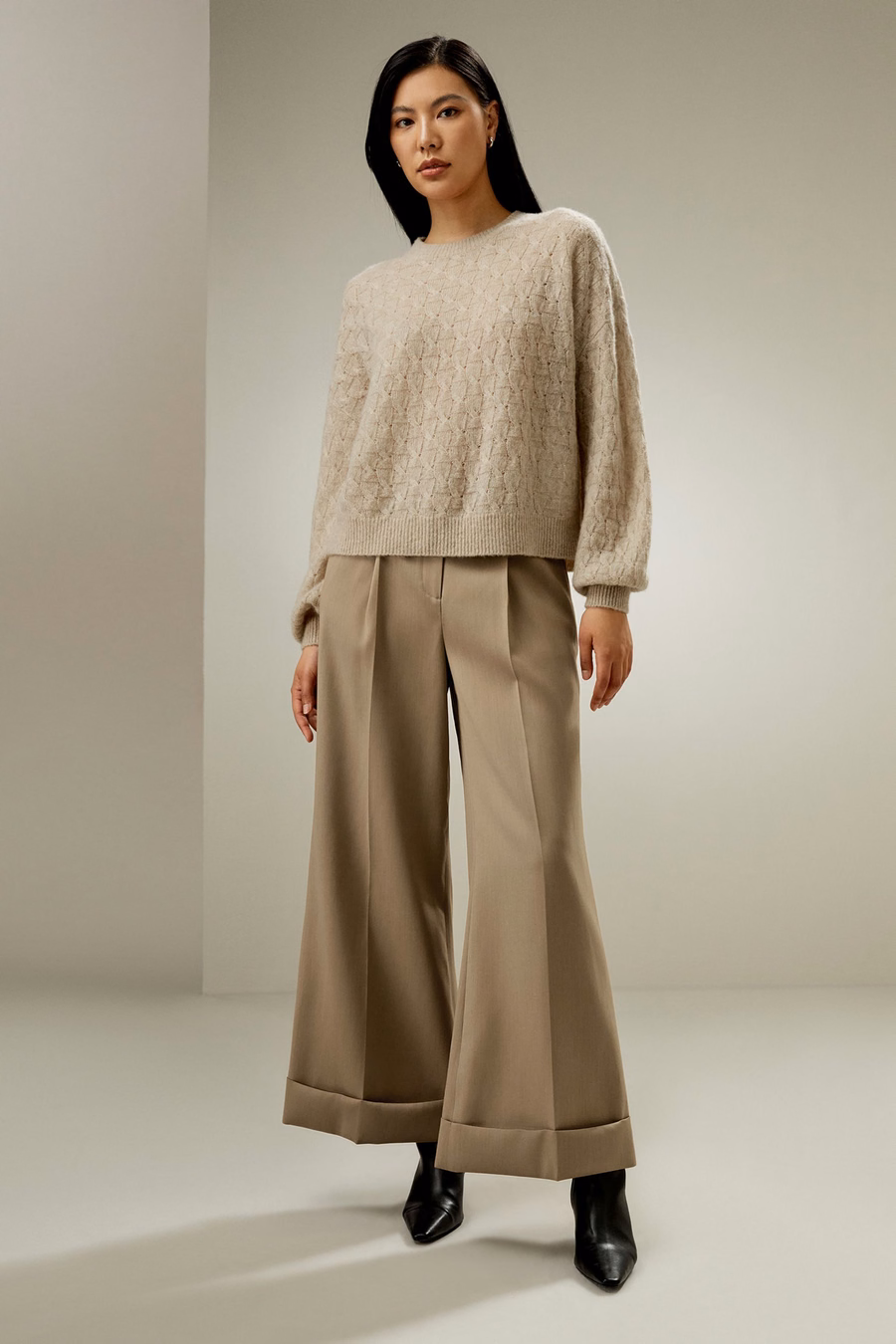 Maglione in Miscelazione di Seta e Cashmere