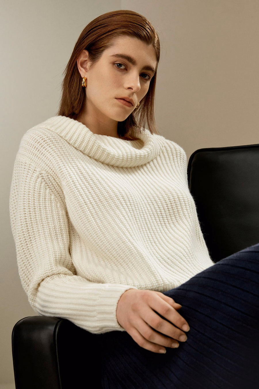 Maglione con Collo Ampio