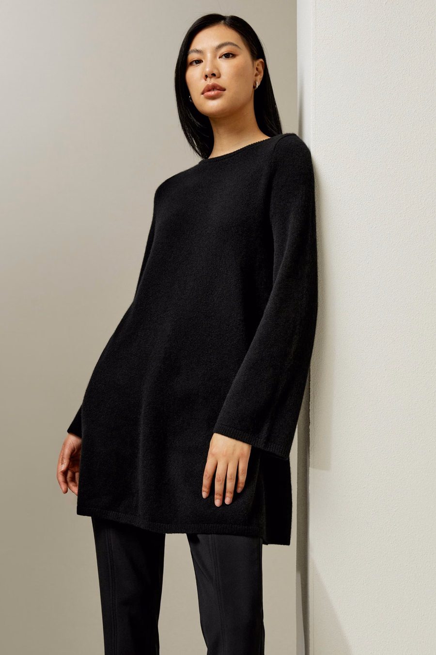 Maglione di cashmere a lunghezza media