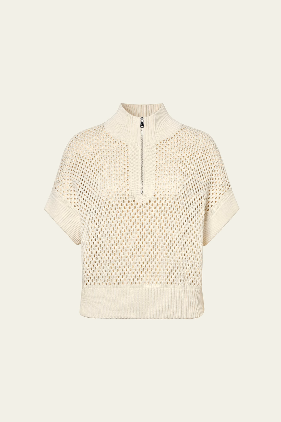 Maglione Half-Zip Pointelle della Toscana