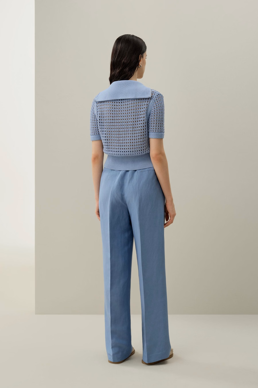 Cardigan a doppia zip in maglia Toscana Pointelle