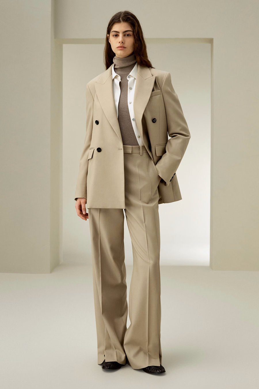 Modern Beauty Silk Wool Blazer