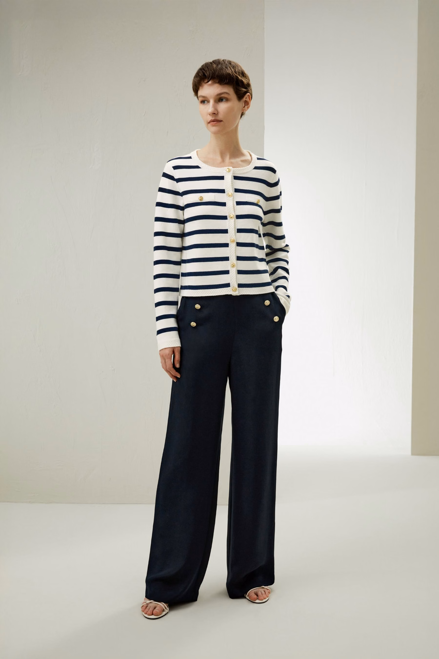 Cardigan in Lana Striata Gariana