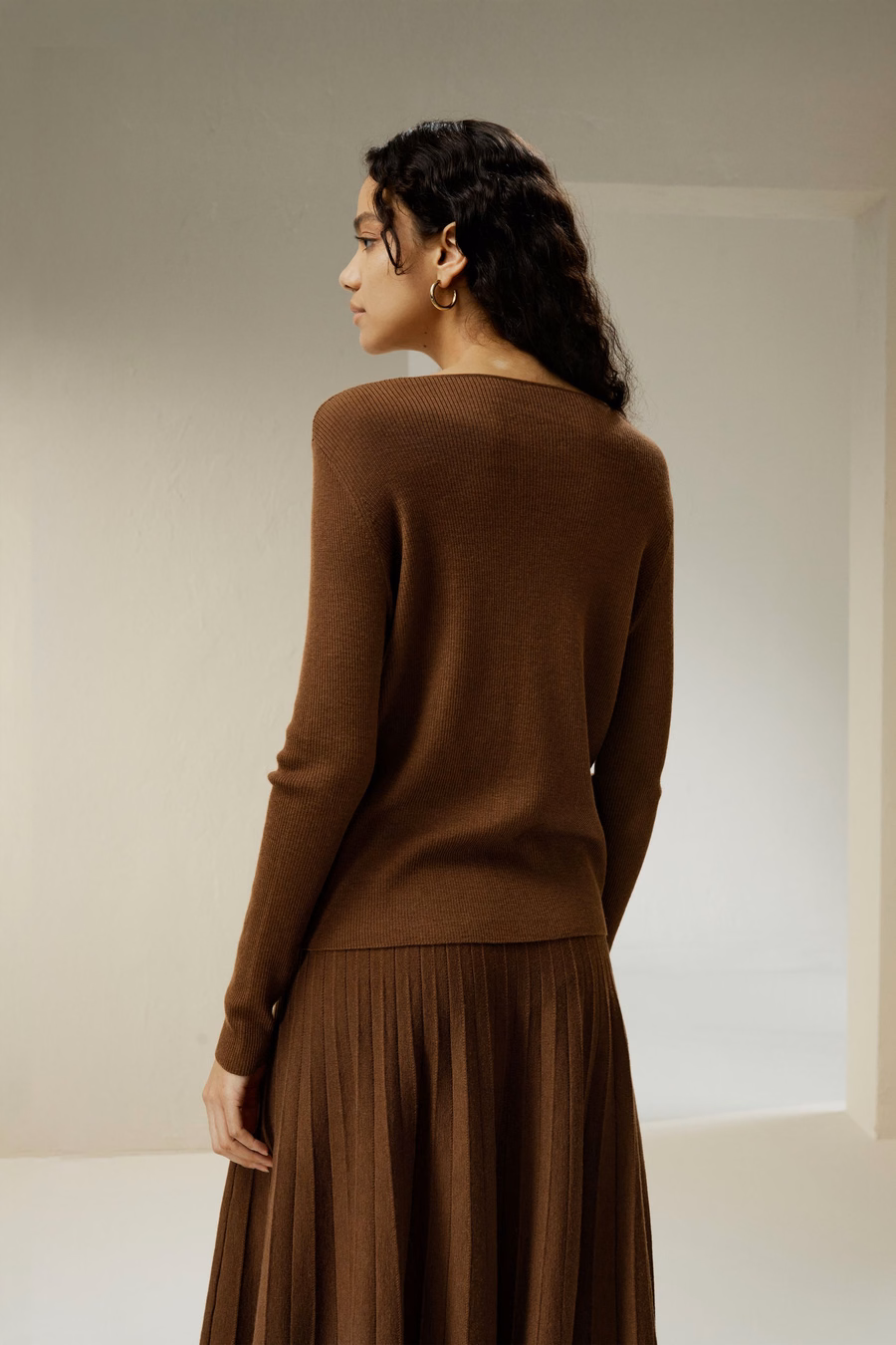 Maglione in Merino Ultra-fine a V