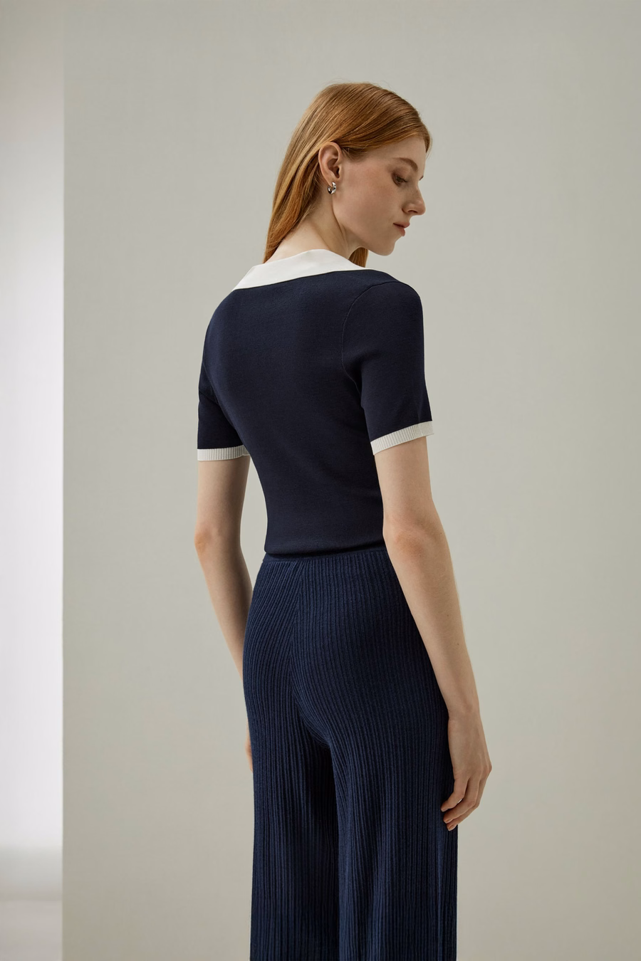 Timeless Mei Silk Knit Polo