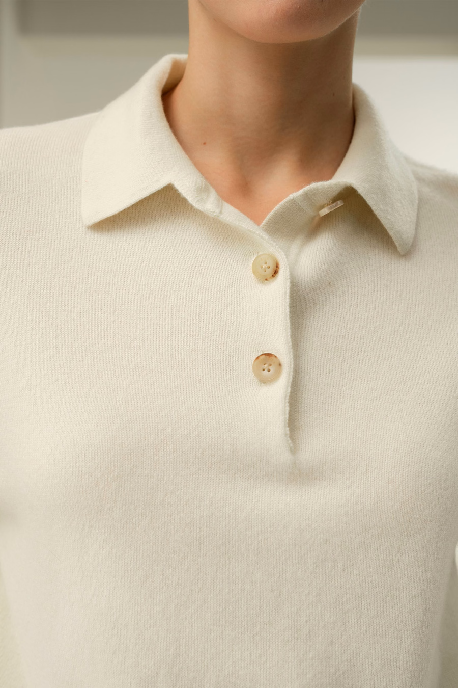 Maglietta Polo in Cashmere per Bambini