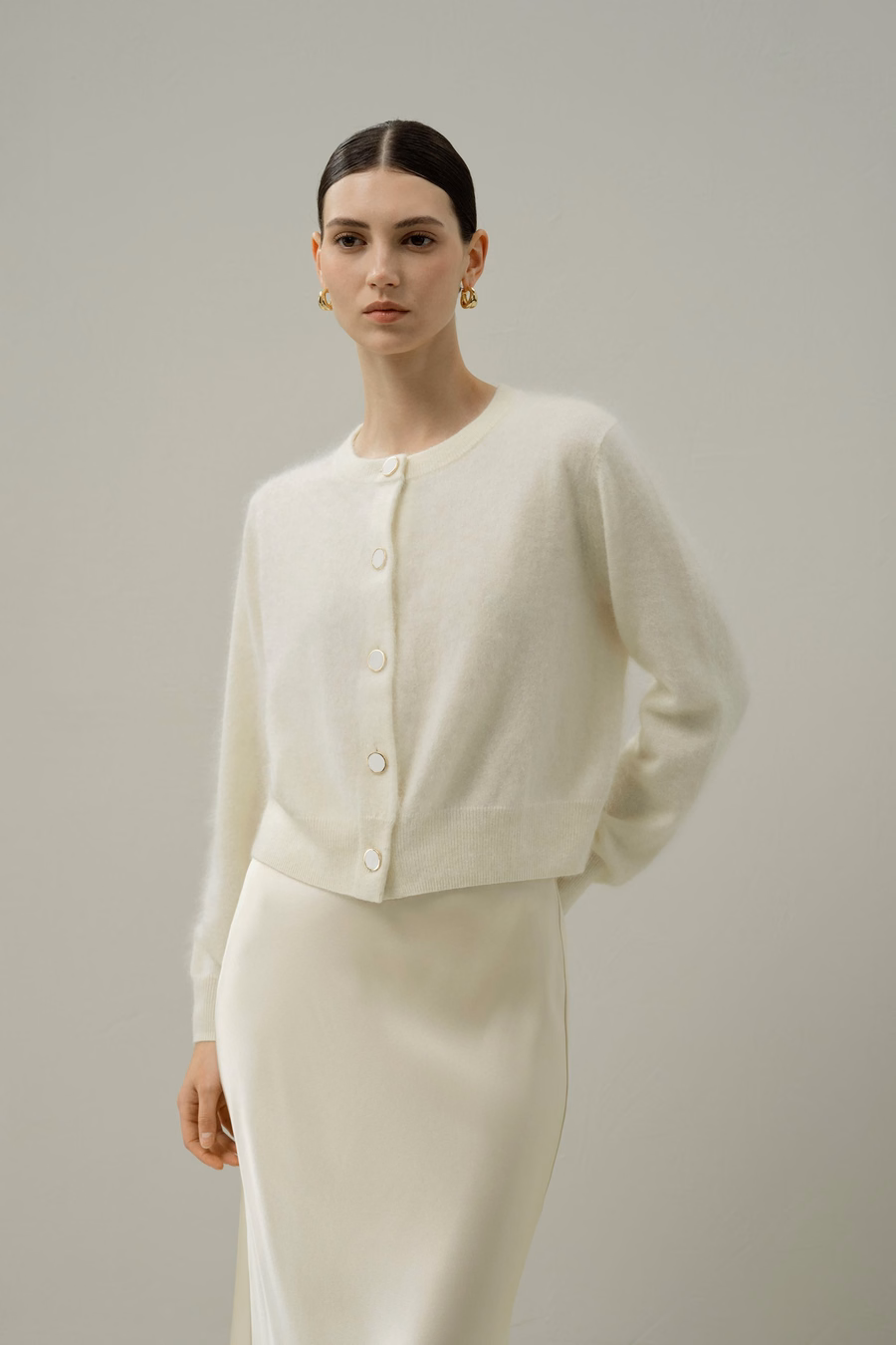 Cardigan in Cashmere Spazzolato Ultra-Morbido