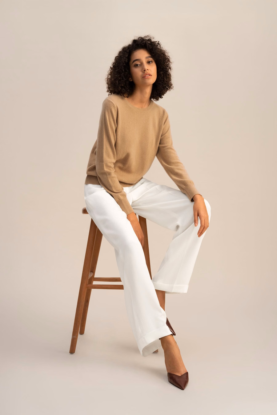 Maglione girocollo in cashmere per bambini