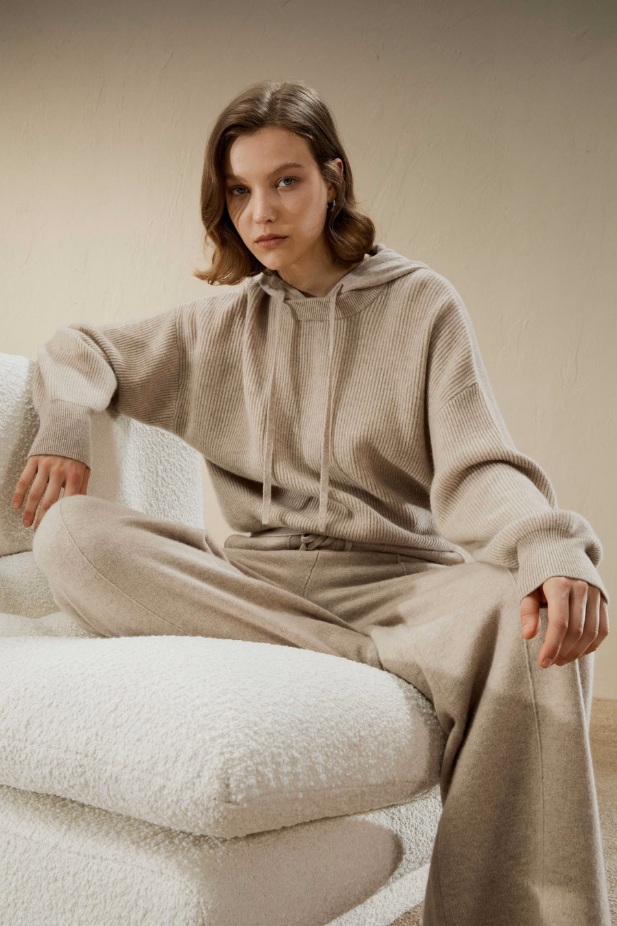 Pantaloni in Cashmere Fluido