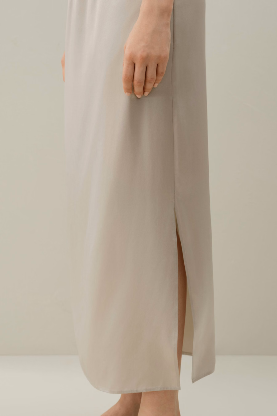 Gonna Pull-On in Seta Charmeuse Lavabile